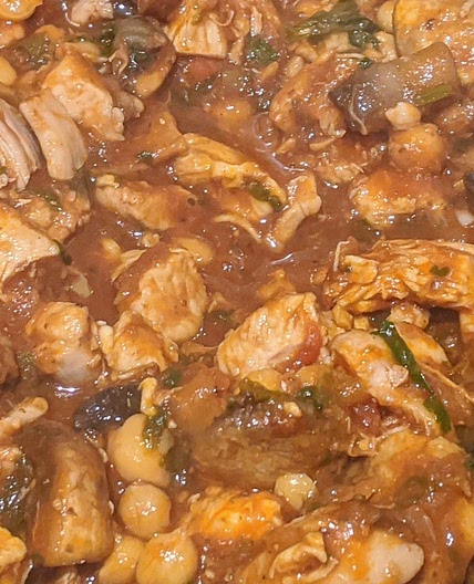 Coriander chicken stew