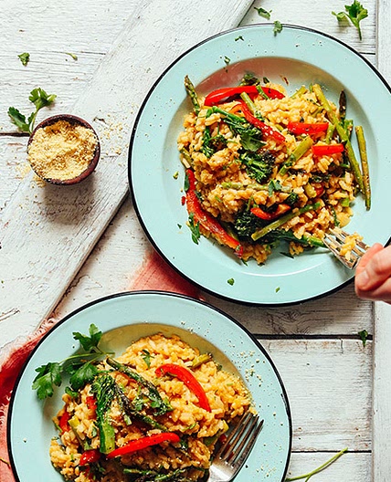 Creamy Vegetable Risotto (30 minutes!)