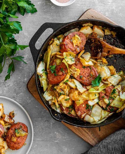 Cabbage Sausage Skillet