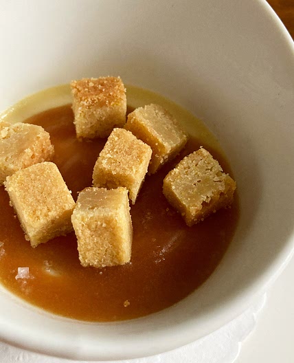 Caramel Corn Panna Cotta