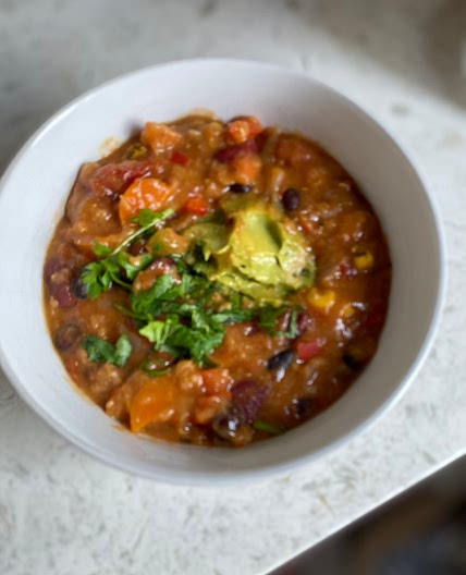Instant Pot Red Lentil Chili 