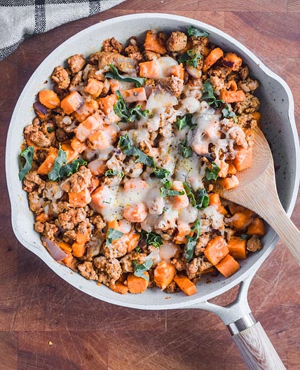 Ground Turkey Sweet Potato Skillet