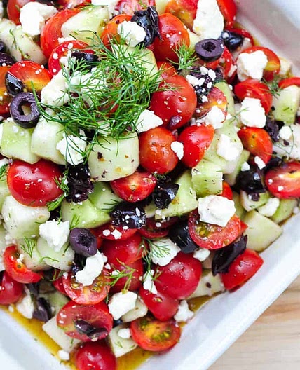 Cucumber Tomato Feta Salad