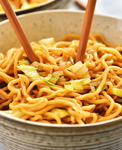 Chow mein au poulet