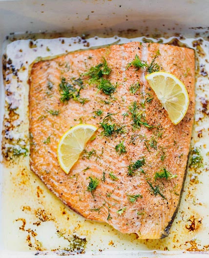 Baked Salmon (from frozen)