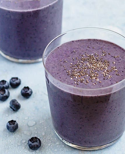 Matcha Blueberry Smoothie