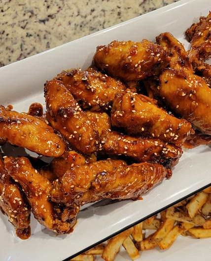 Air Fryer Asian Inspired Sweet Heat Chili Chicken Wings
