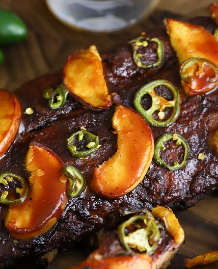 Jalapeño Peach Ribs