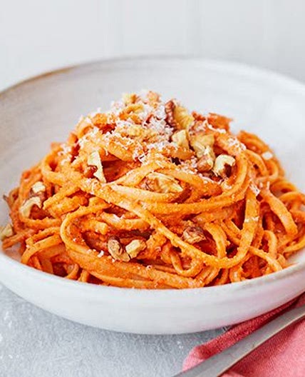 Red pepper linguine