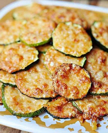 Baked Parmesan Zucchini Rounds