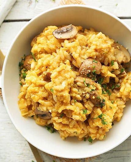 Mushroom and Leek Risotto (Vegan + GF)