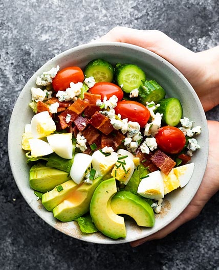 Cobb Salad Recipe (Keto, GF, Meal Prep)