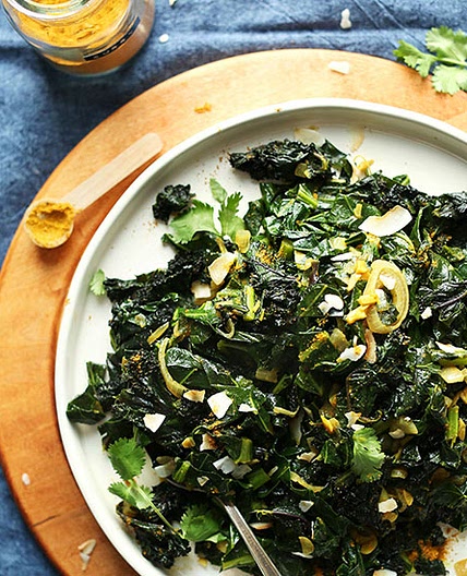 Coconut Curried Greens