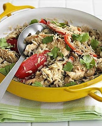 Oven-baked Thai chicken rice