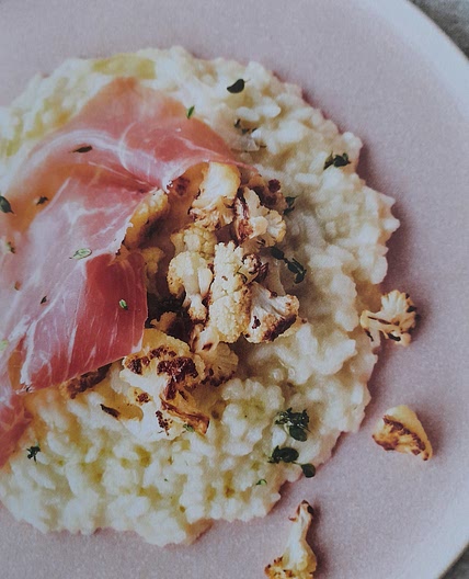 Creamy cauliflower risotto