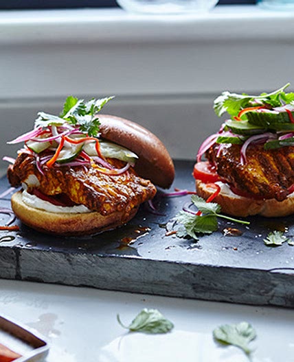 Joe Wicks' Tandoori Cod Burgers with Sweet Potato Fries