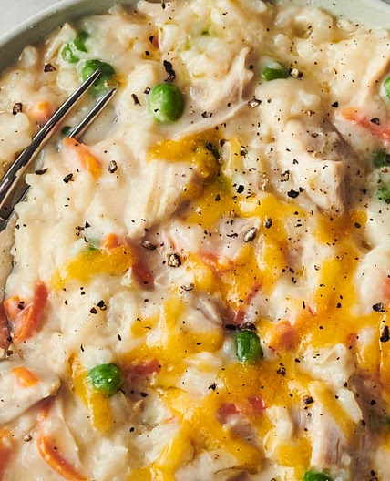 How To Make Creamy, Cheesy Instant Pot Chicken and Rice