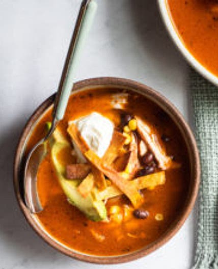 Instant Pot Creamy Chicken Tortilla Soup Recipe