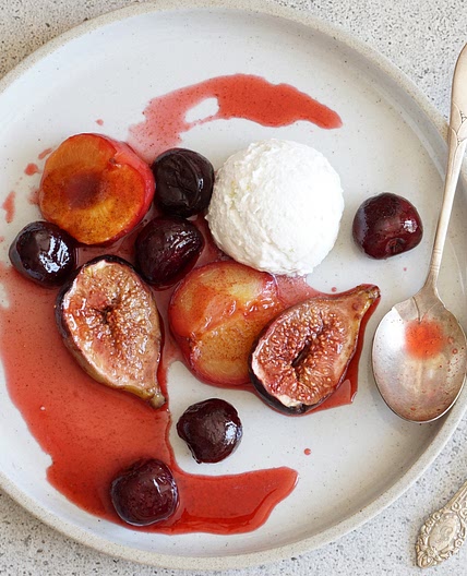 Cinnamon Roasted Summer Fruits