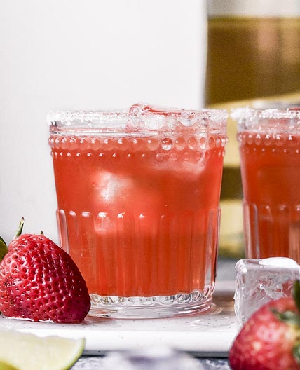 Low Carb Strawberry Margarita
