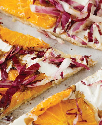 Roasted Orange & Radicchio Salad Pizza