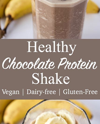 Healthy Chocolate Protein Shake - Mama Bear Bliss