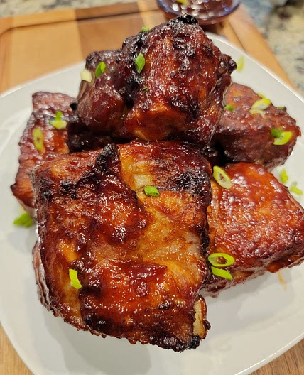 AIR FRYER STICKY BBQ RIBS