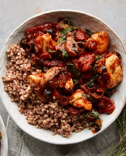 MC - Chicken & mushroom cacciatore with buckwheat