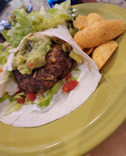 Air Fryer Mexican Queso Cheese Burgers