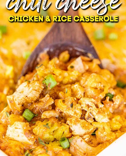 Chili Cheese Chicken & Rice Casserole