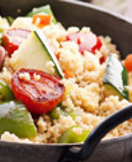Fish and couscous salad