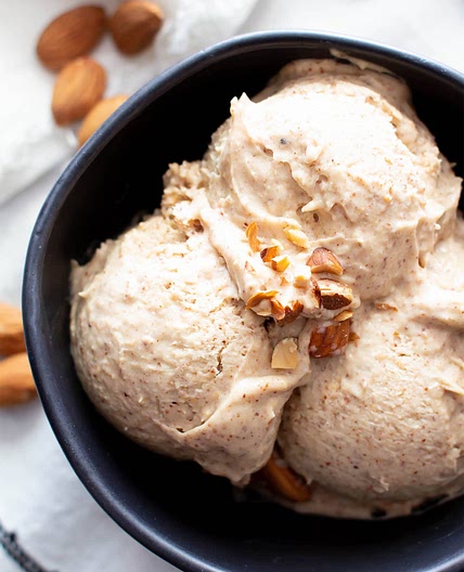 4 Ingredient Paleo Almond Butter Ice Cream (Vegan, Keto, Dairy-Free) – without an ice cream maker!