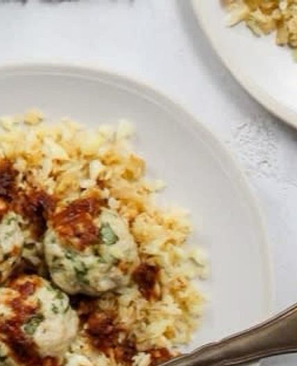 Teriyaki Chicken Meatballs & Parsnip Rice