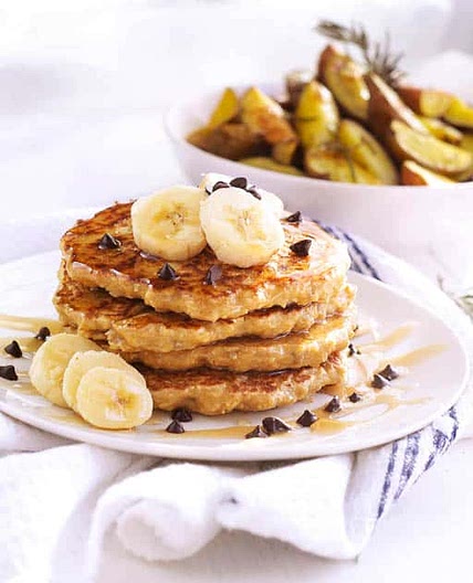 Oat Flour Pancakes with Sunflower Seeds