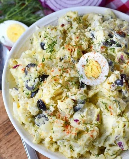 Grandma's Lighter Potato Salad
