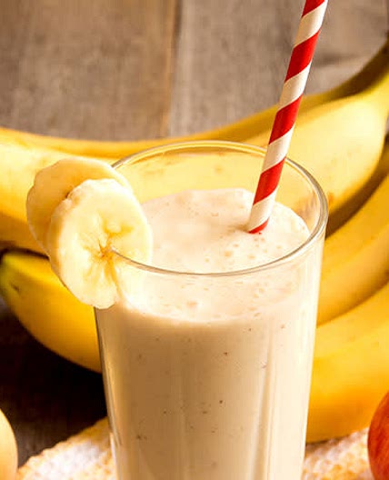 Apple banana protein smoothie