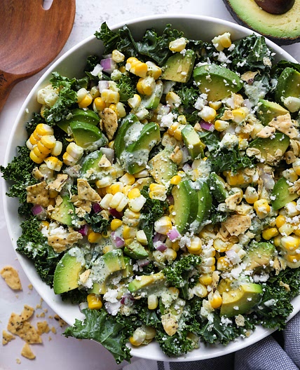 Mexican Street Corn Kale Salad