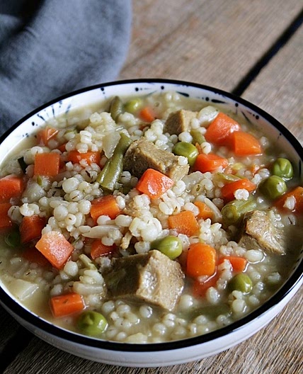 Vegane Graupensuppe