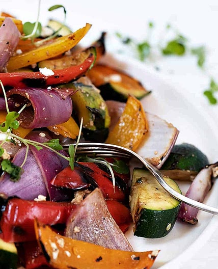 Grilled Vegetable Salad with Feta and Balsamic