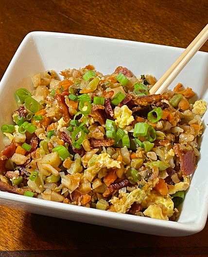 Bacon Fried Cauliflower Rice