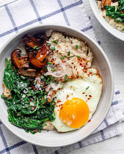 Savory Oatmeal with Egg
