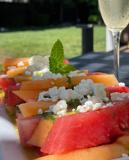 Melon Citrus Mint Salad 