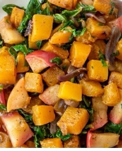 Butternut Squash & Apple Breakfast Hash