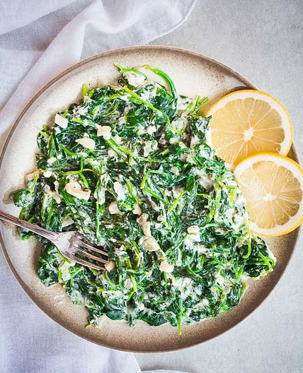 Detox - Greek Yogurt Creamed Spinach (Ready In 5')