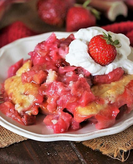 Strawberry Rhubarb Cobbler