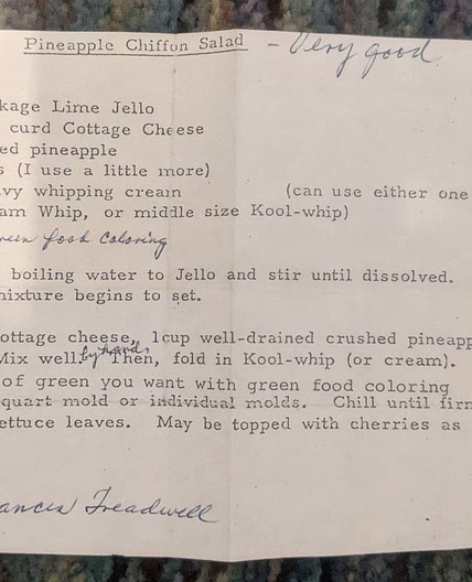Pineapple Chiffon Salad