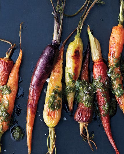 Roasted Carrots with Chimichurri