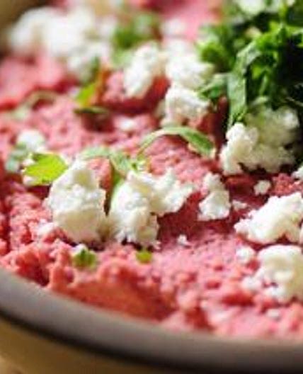 Creamy Beet Hummus (Gluten-Free, Vegan)