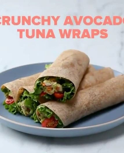Avocado Tuna Wraps