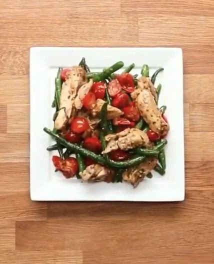 Pesto chicken and veggies
